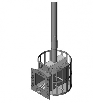Печь Паровар с кованными элементами